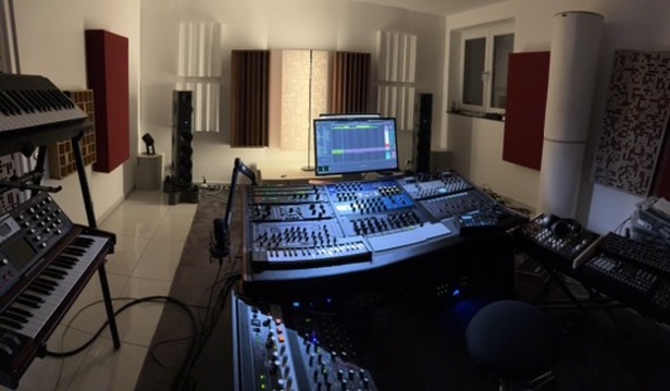 Wide studio room view